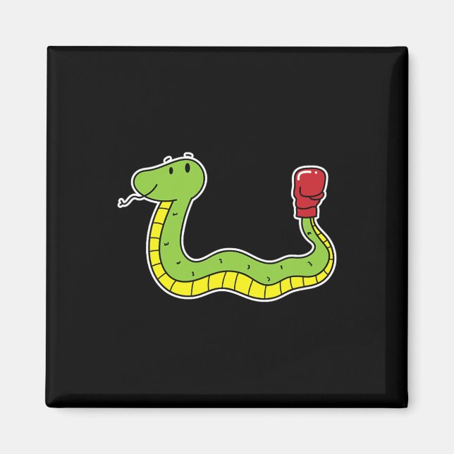 Aimant Snake fait la boxe (Devant)