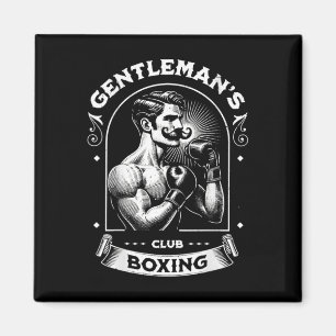 Aimant #snirt Gentleman's Boxing Club Rétro avec boxeur B