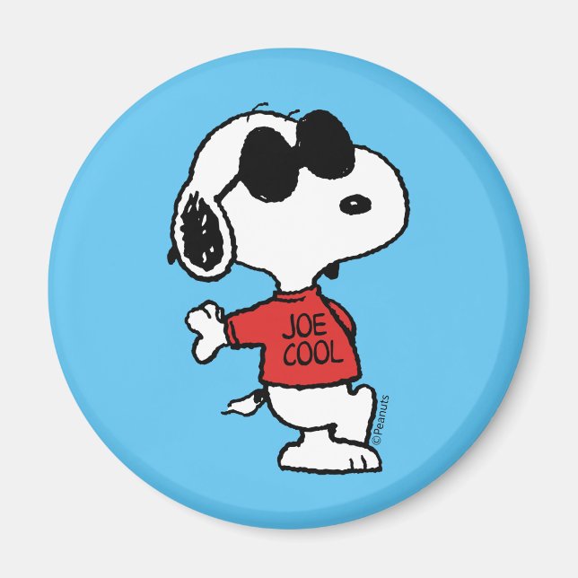 Aimant Snoopy "Joe Cool" debout (Devant)