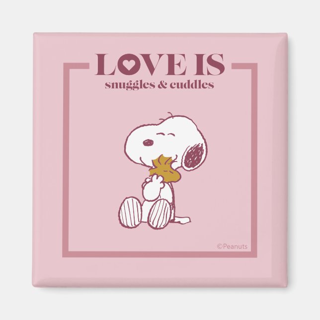Aimant Snoopy & Woodstock - L'amour c'est des lunettes et (Devant)