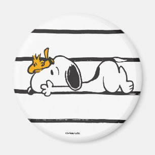 Aimant Snoopy & Woodstock Smile Giggle Laugh