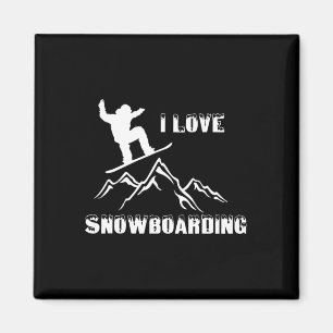 Aimant Snowboard Love Snowboard
