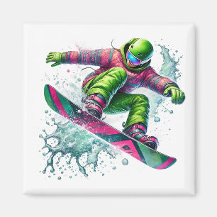 Aimant Snowboarder