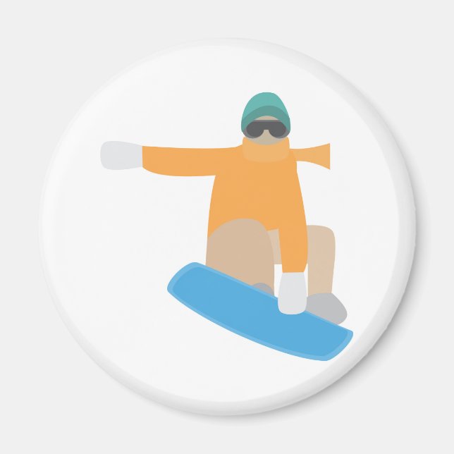 Aimant Snowboarder (Devant)