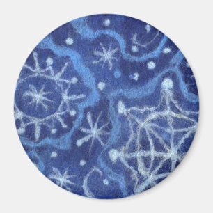 Aimant Snowfall Snowflakes Snow Flakes Flurier Nouvel an