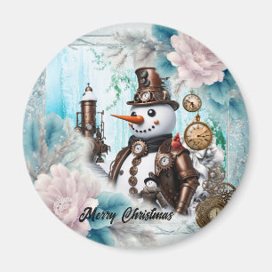 Aimant Snowman à temps ! Steampunk Snowman