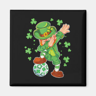 Aimant Soccer Leprechaun Jour de la Saint Patrick Garçons
