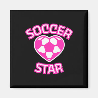 Aimant Soccer Star, Pink Girls Soccer, Soccer 