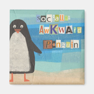 Aimant socialement maladroit de pingouin