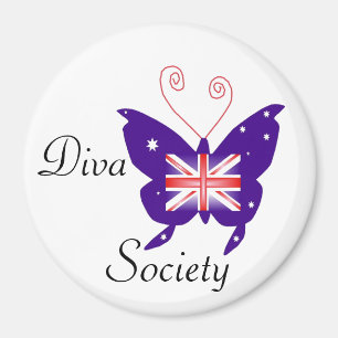 Aimant Société britannique de papillon de diva