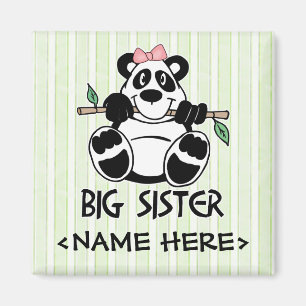 Aimant Soeur de fille de panda grande