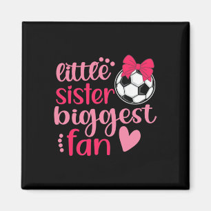 Aimant Sœur de football Sœur de foot Sœur drôle petite sœ