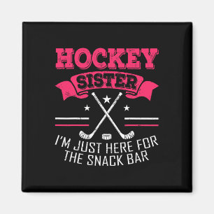 Aimant Sœur de hockey Cadeau de hockey sur gazon Joueuse 