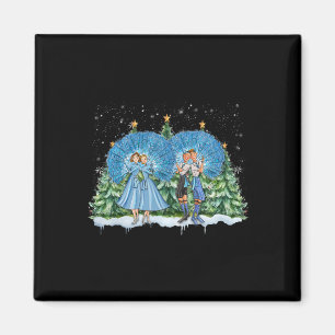 Aimant Sœurs Film Noël Blanc 1954 Xmas Neige Pyjama