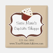 Soft Mocha Stripes Cupcake personnalisé
