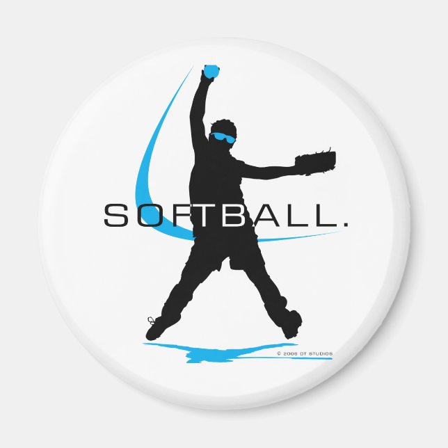 Aimant Softball - Pitcher (Devant)