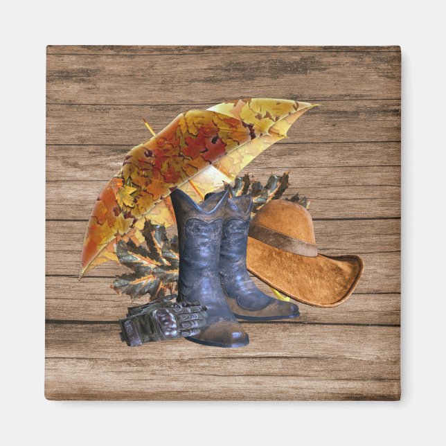 Aimant Soirée d'Action de grâce Orange Russe Vintage (Devant)