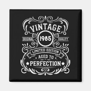 Aimant Soirée de 40 ans vintage personnalisée