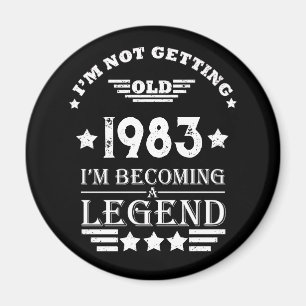 Aimant Soirée de 40 ans vintage personnalisée