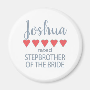 Aimant Soirée de mariage et de mariage 5 Coeur Stepbrothe