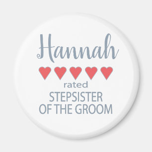 Aimant Soirée nuptiale et mariage 5 Coeur Stepsoeur de la