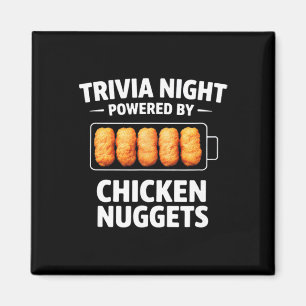 Aimant Soirée Quiz Alimentée Par Des Nuggets De Poulet