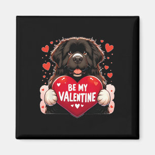 Aimant Sois mon coeur de chien de Valentine Newfie