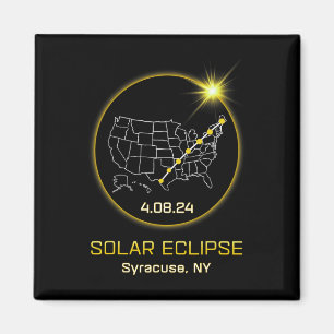 Aimant Solar Eclipse 2024 Syracuse Ny New York Totalité E