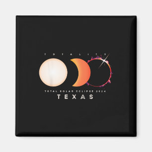 Aimant Solar Eclipse 2024 Texas Total Eclipse America Gra