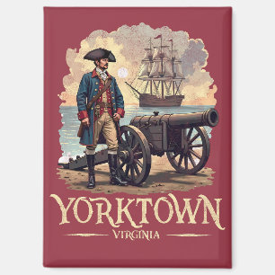 Aimant Soldat colonial Vintage de Yorktown Virginia