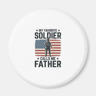 Aimant Soldat Patriotique Père Chemise Vector Vintage Des