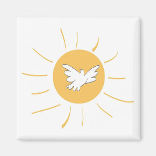 Aimant Soleil et colombe