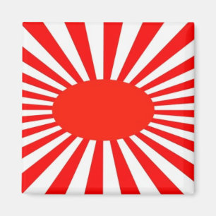 Aimant soleil rouge