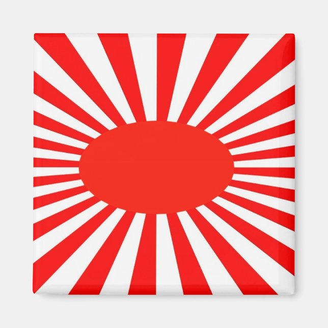 Aimant soleil rouge (Devant)