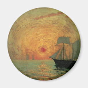 Aimant Soleil rouge par Maxime Maufra, Impressionnisme vi