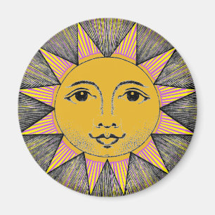 Aimant Soleil souriant