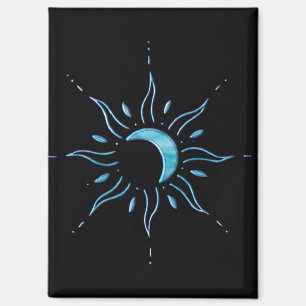 Aimant Soleil Turquoise 