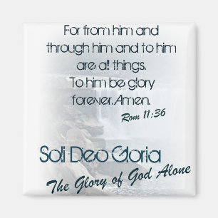 Aimant Soli Deo Gloria/La gloire de Dieu seul