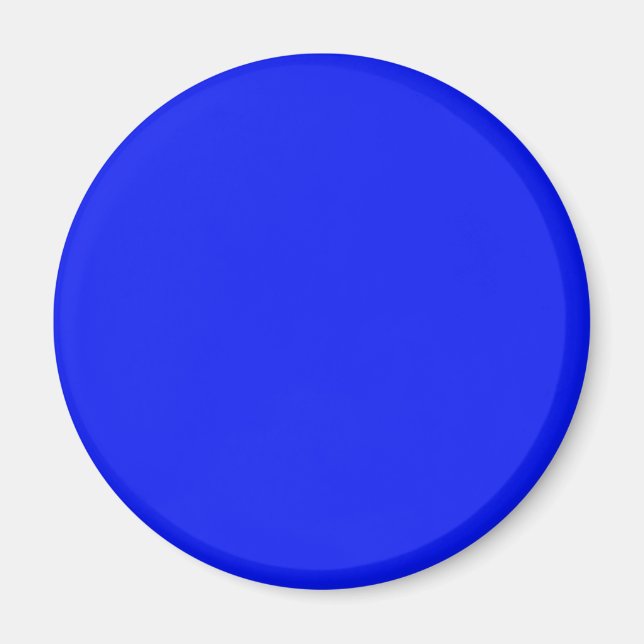 Aimant Solid color plain sapphire bright blue (Devant)