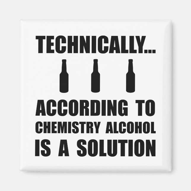 Aimant Solution d'alcool de chimie (Devant)