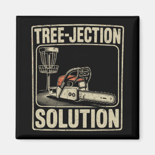 Aimant Solution de projection d'arbre Disc Golf drôle _4