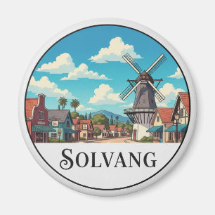 Aimant Solvang Californie vintage