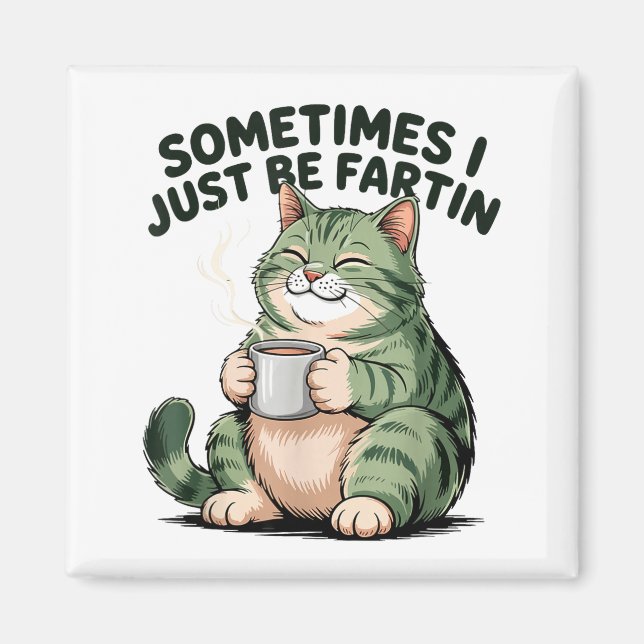 Aimant Sometimes I Just Be Fartin' Frog Humor Men Woman  (Devant)