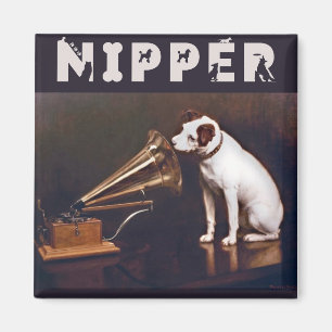 Aimant Son Maître Nipper de la voix le chien