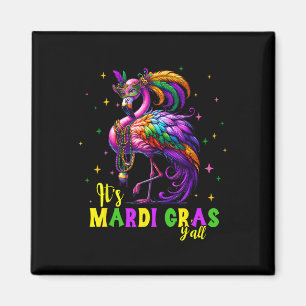 Aimant Son Mardi Gras Y'all Flamant rose Costume Filles F