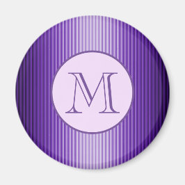 Aimant Sophistication Snazzy Purple Stripes Lumineuses Pe
