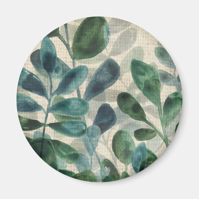 Aimant Sophistication verdoyante - Feuilles tropicaux (Devant)
