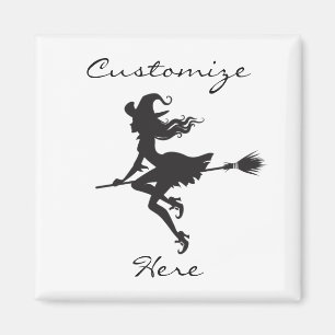 Aimant Sorcière Broom Halloween Thunder_Cove