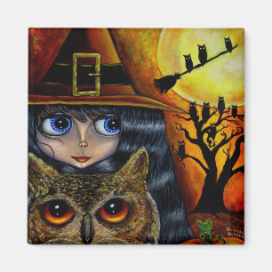 Aimant Sorcière de hibou