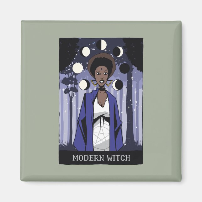Aimant Sorcière moderne (Devant)